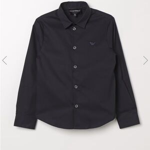 Emporio Armani Navy Button Down Shirt for Kids